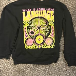 Wound Up “What is Your Love Language” Pullover Sweater
